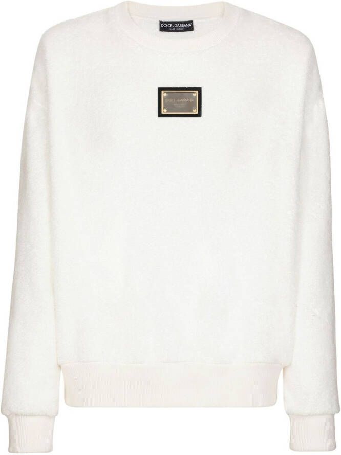 Dolce & Gabbana Overhemd met logoplakkaat Wit