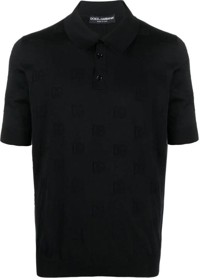 Dolce & Gabbana Overhemd met monogram Zwart