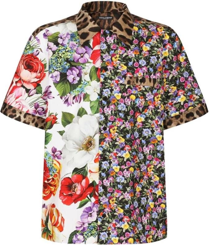 Dolce & Gabbana Overhemd met patchwork Wit