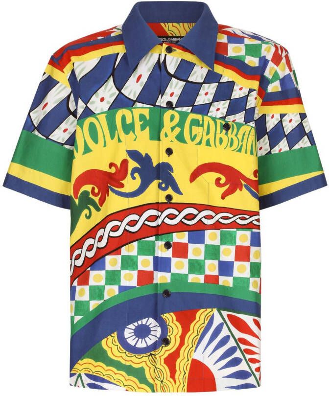 Dolce & Gabbana Overhemd met print Blauw