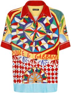 Dolce & Gabbana Overhemd met print Geel