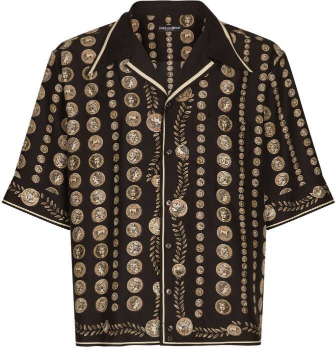 Dolce & Gabbana Overhemd met print Zwart
