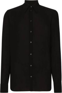 Dolce & Gabbana Overhemd met puntkraag Zwart