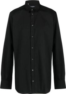 Dolce & Gabbana Overhemd van katoenmix Zwart