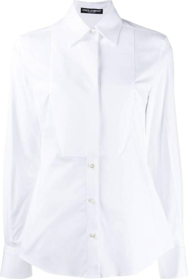 Dolce & Gabbana Overhemd van popeline Wit