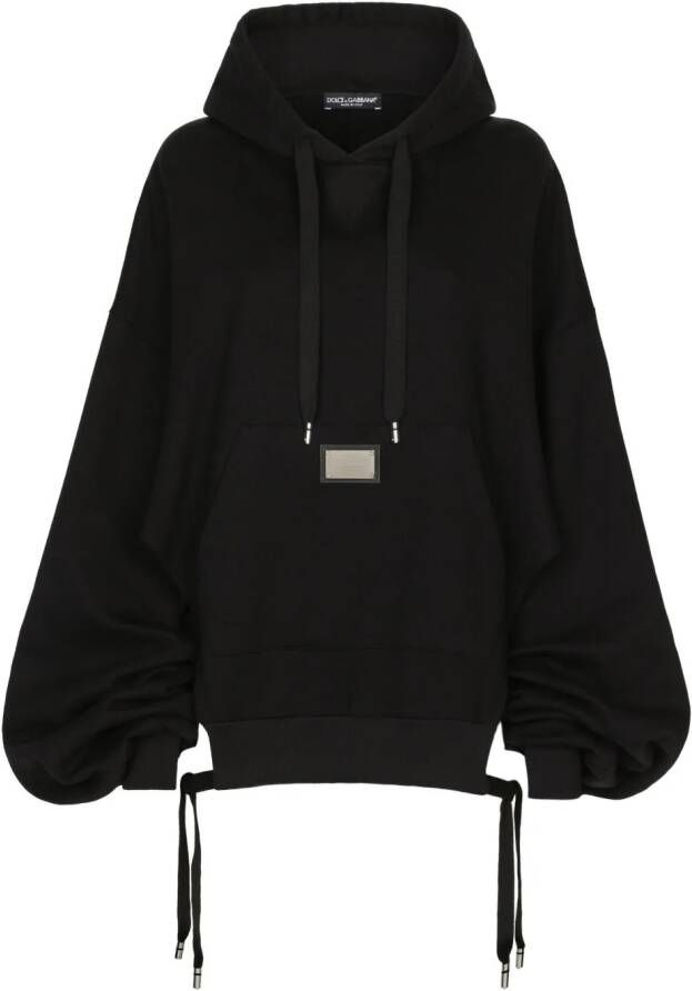 Dolce & Gabbana Oversized hoodie Zwart