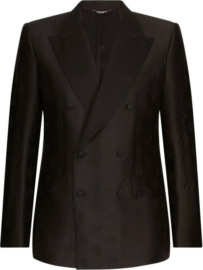 Dolce & Gabbana Pak met dubbele rij knopen Zwart