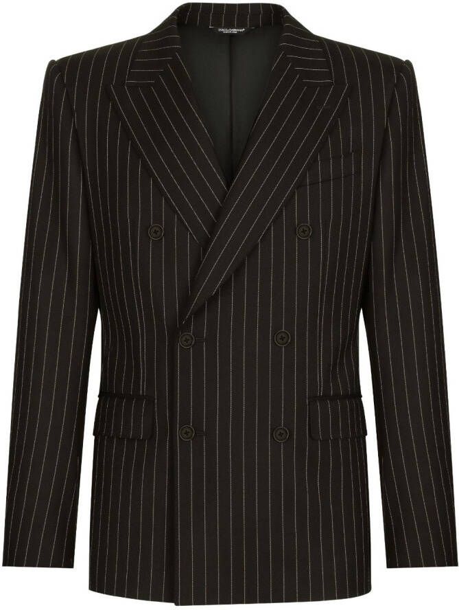 Dolce & Gabbana Pak met krijtstreep Zwart