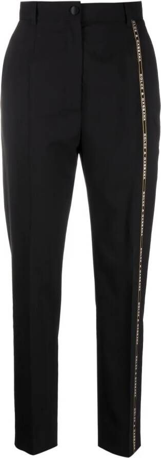 Dolce & Gabbana Pantalon met toelopende pijpen Zwart