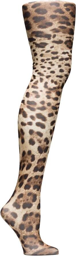 Dolce & Gabbana Panty met luipaardprint Beige