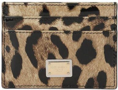 Dolce & Gabbana Pasjeshouder met luipaardprint Bruin