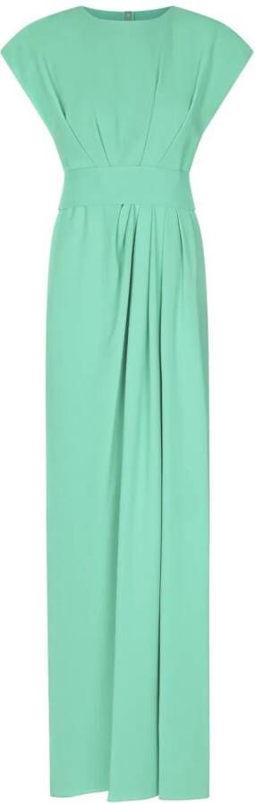 Dolce & Gabbana Geplooide avondjurk Groen