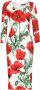 Dolce & Gabbana Midi-jurk met print Wit - Thumbnail 1