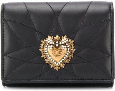 Dolce & Gabbana Portemonnee met hartmotief Zwart