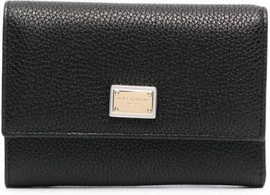 Dolce & Gabbana Portemonnee met logoplakkaat Zwart