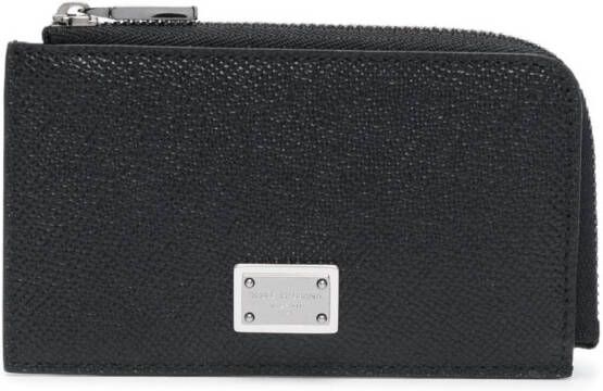 Dolce & Gabbana Portemonnee met logoplakkaat Zwart