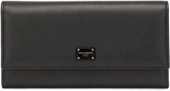 Dolce & Gabbana Portemonnee met logoplakkaat Zwart