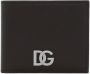 Dolce & Gabbana Leren portemonnee met DG-logo Zwart - Thumbnail 1