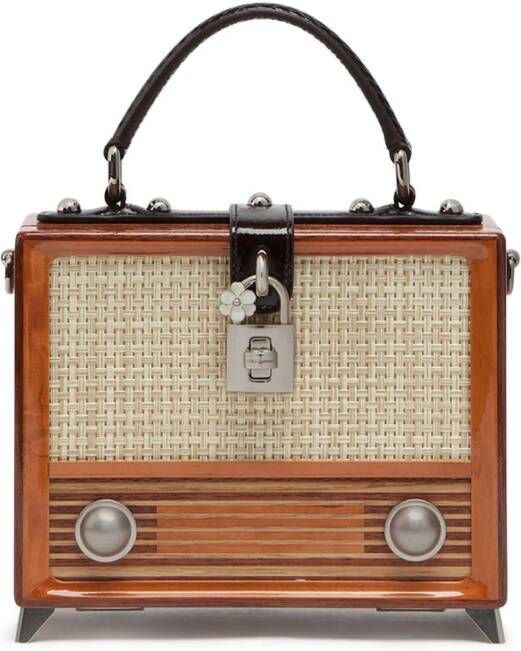 Dolce & Gabbana Radio Dolce Box handgeverfde tas Bruin