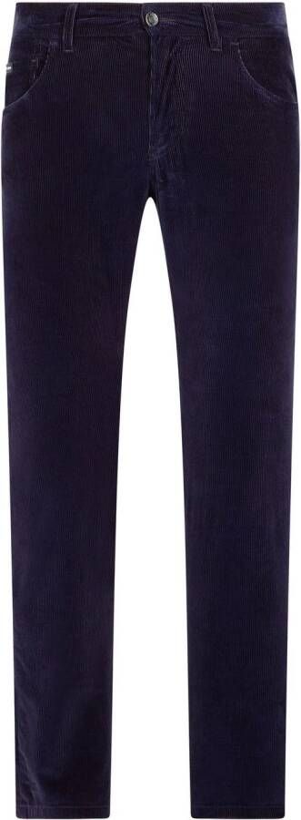 Dolce & Gabbana Ribfluwelen broek heren katoen Elastane 44 Blauw