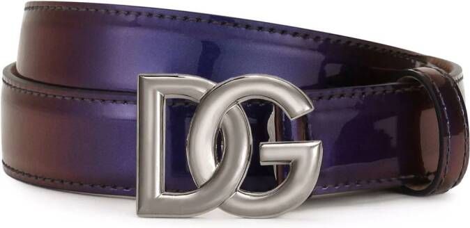 Dolce & Gabbana Riem met logogesp Blauw
