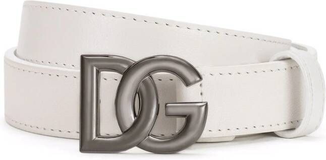Dolce & Gabbana Riem met logogesp Wit