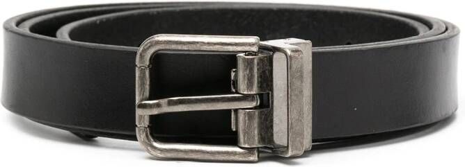 Dolce & Gabbana Riem met vierkante gesp Zwart