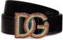Dolce & Gabbana Lakleren riem met logo Zwart - Thumbnail 1