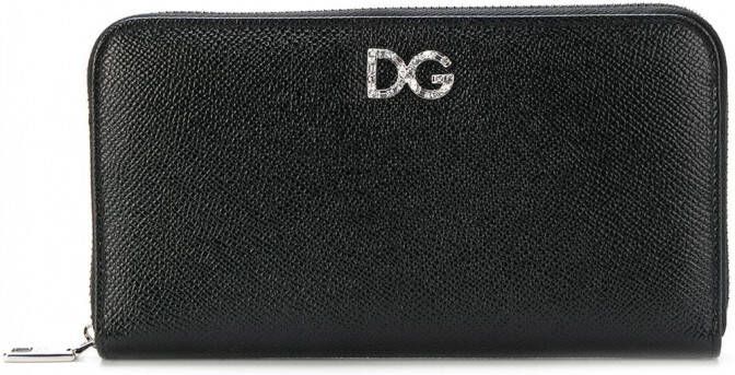 Dolce & Gabbana rits rond de portemonnee Zwart