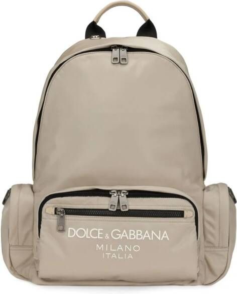Dolce & Gabbana Rugzak met logoprint Beige