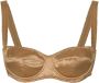 Dolce & Gabbana Satijnen balconette bh Beige - Thumbnail 1