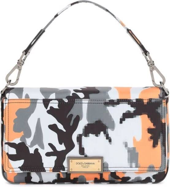 Dolce & Gabbana Schoudertas met camouflageprint Zwart