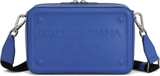 Dolce & Gabbana Schoudertas met logo Blauw