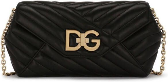 Dolce & Gabbana Schoudertas met logo Zwart