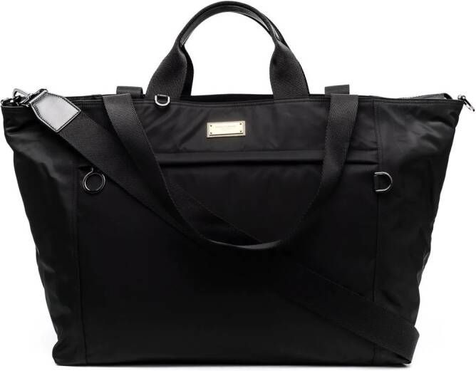 Dolce & Gabbana Schoudertas met logoplakkaat Zwart