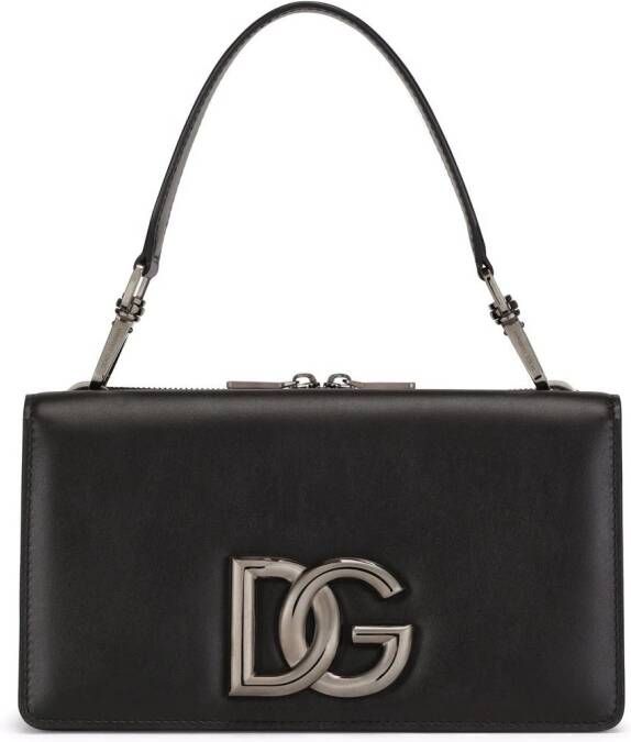 Dolce & Gabbana Schoudertas met logoplakkaat Zwart
