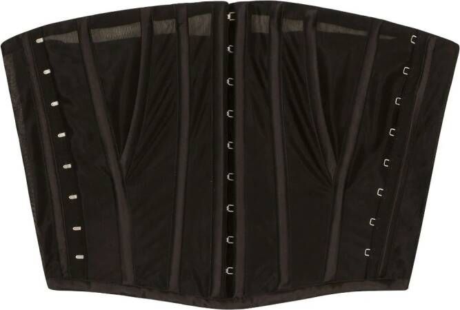 Dolce & Gabbana Semi-doorzichtig korset Zwart