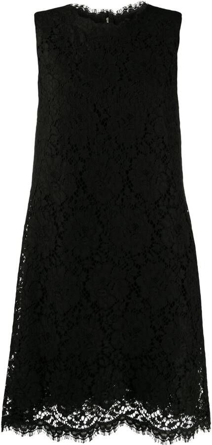 Dolce & Gabbana Shiftjurk met kant Zwart