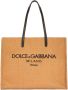 Dolce & Gabbana Shopper met geborduurd logo Beige - Thumbnail 1