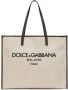 Dolce & Gabbana Shopper met geborduurd logo Beige - Thumbnail 1