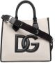 Dolce & Gabbana Shopper met logopatch Beige - Thumbnail 1