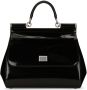 Dolce & Gabbana KIM medium Sicily tas met handgreep Zwart - Thumbnail 1