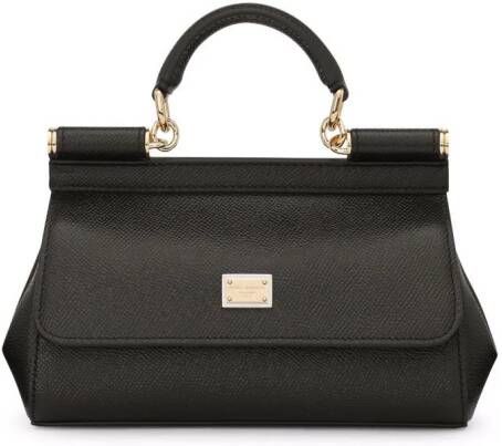 Dolce & Gabbana Sicily kleine shopper Zwart