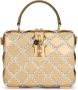 Dolce & Gabbana Dolce Box tas verfraaid met stras en handgreep Goud - Thumbnail 1