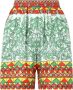 Dolce & Gabbana Twill shorts met print Blauw - Thumbnail 1