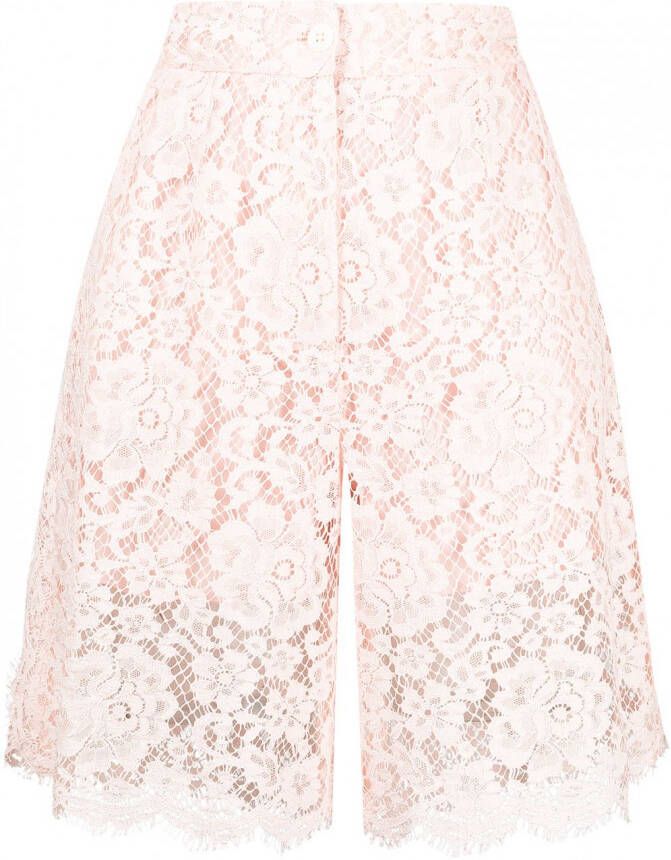 Dolce & Gabbana Shorts met kant Roze