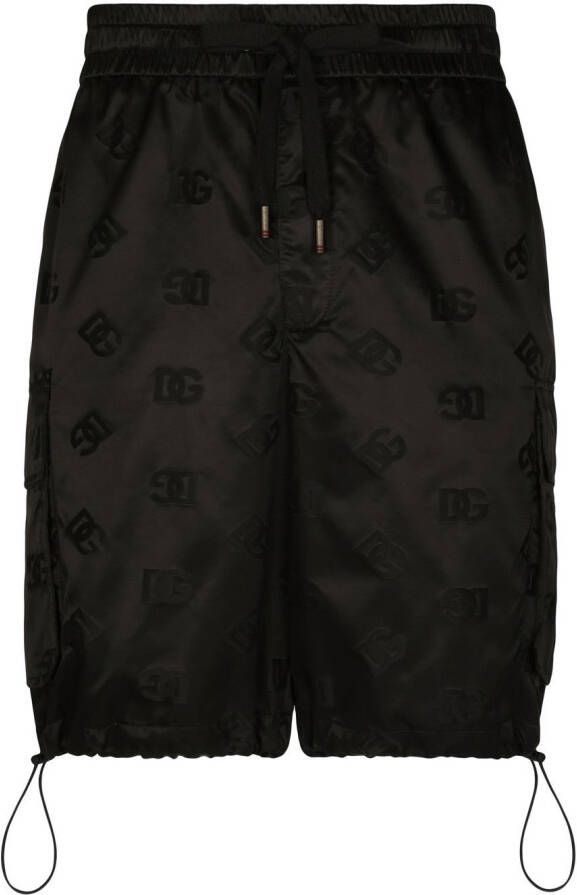 Dolce & Gabbana Shorts met logo-jacquard Zwart
