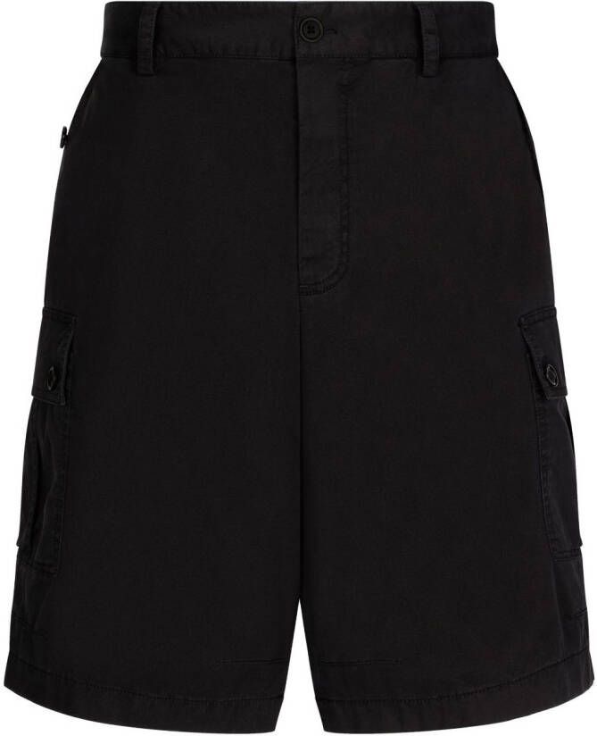 Dolce & Gabbana Shorts met logoplakkaat Zwart