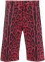 Dolce & Gabbana Shorts met luipaardprint Rood - Thumbnail 1