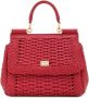 Dolce & Gabbana Sicily 62 kleine handtas Rood - Thumbnail 1